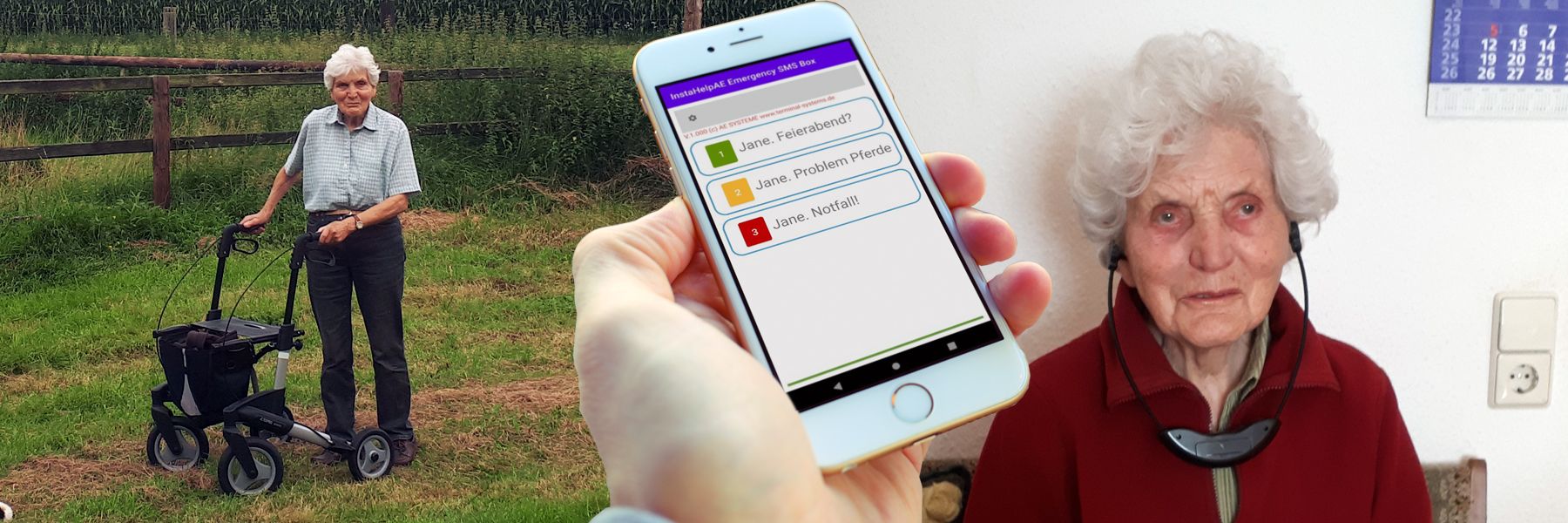 InstaHelpAE Notfall SMS App