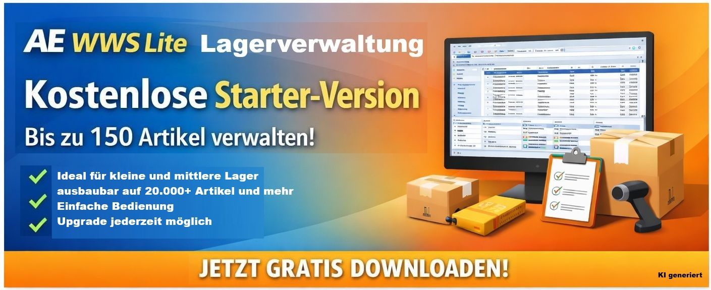Angebot Lagerverwaltung Kostenlos AE WWS Lite