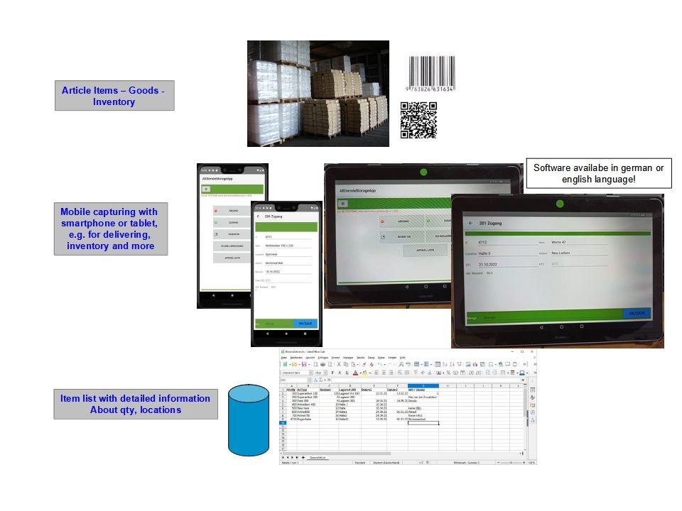 smartphone or tablet android inventory app