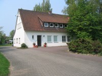 Company house in the green. 