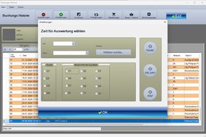 Bild Lagerverwaltung Buchungshistorie. Alle Buchungen werden aufgezeichnet
