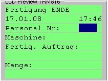 BDE Fertigungsdaten: SQL Terminals für Maschine u. Produktion