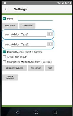 Screenshot Android Settings Menü