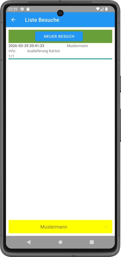 Der Besuch wird detailliert dokumentiert.