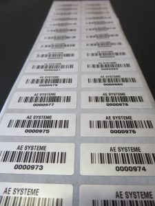 Barcode Etiketten auf Rolle